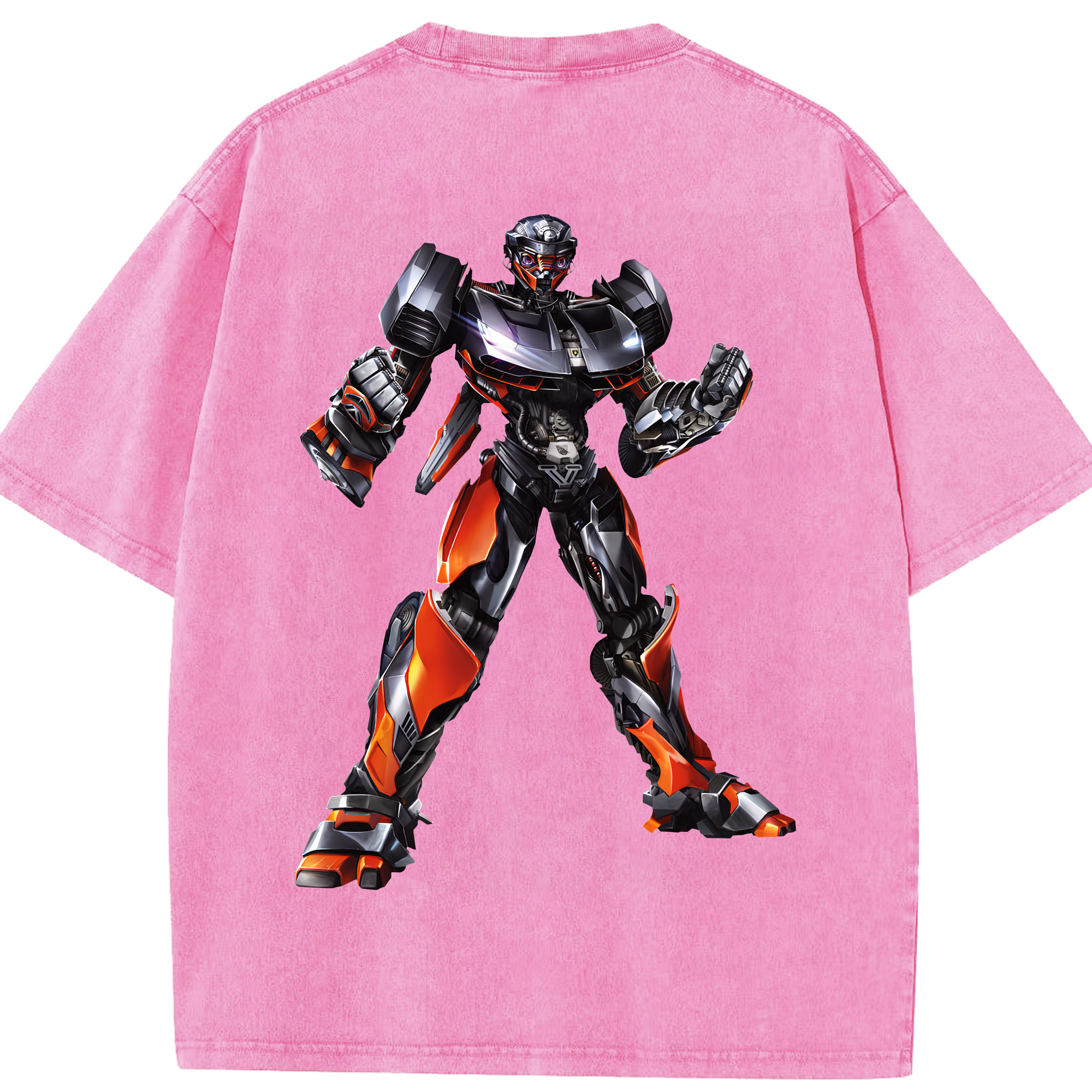 （画像用） Transformers トランスフォーマー 綿100% ヴィンテージ風 半袖Tシャツ（背面プリント）